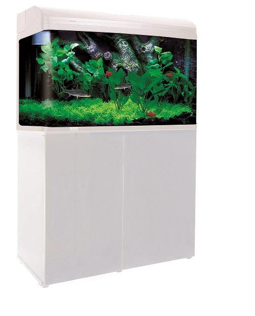 AQUA ONE AR 980 WHITE AQUARIUM WITH CABINET FOR SALE,